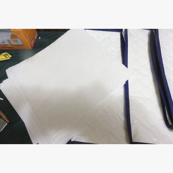 Lillian Vernon17pcWhite Quilted Cases For Dinnerware China Zipper Storage Bags - Picture 4 of 4